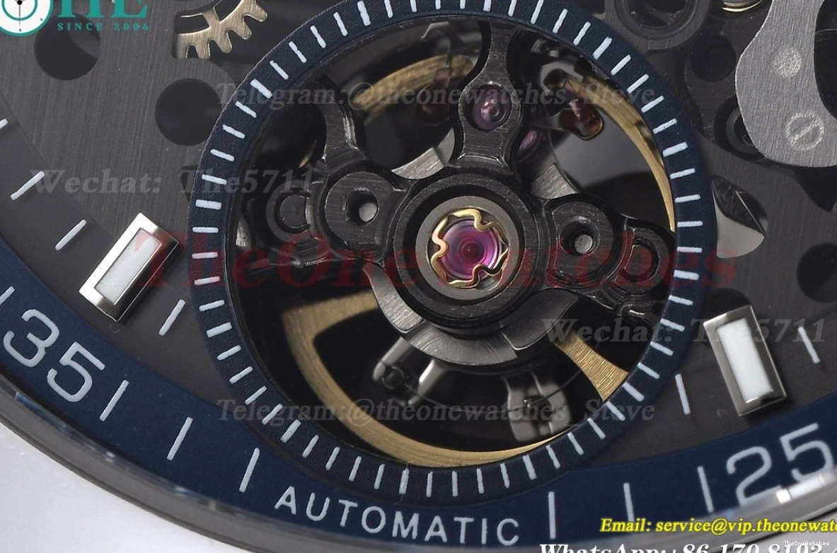SS Overseas 6000V 41mm Skeleton Dial GDF RU A7500 0215
